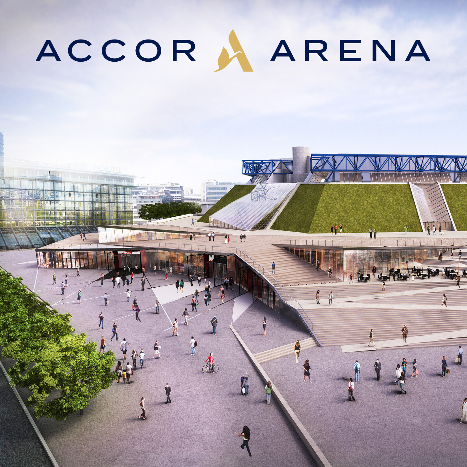 Signalétique de l'Accor Arena - Zagass Design