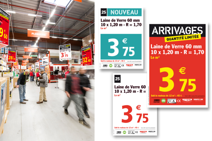 Brico Dépôt - Affichage des prix - Zagass Design