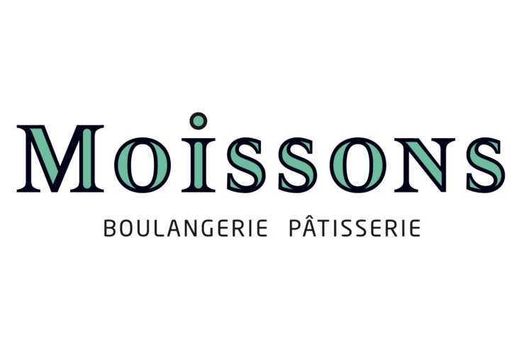 Boulangerie-Pâtisserie "Moissons" - Logotype sur fond blanc
